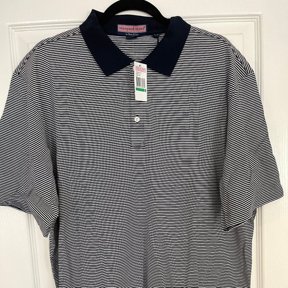 Vineyard Vines Striped Polo Shirt - Picture 6 of 9